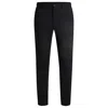 Hugo Boss Slim-fit Trousers In Stretch Cotton In Black