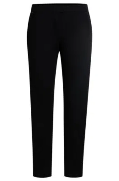 HUGO BOSS SLIM-FIT TROUSERS IN PERFORMANCE-STRETCH JERSEY