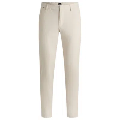 Hugo Boss Slim-fit Trousers In Stretch Cotton