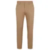 Hugo Boss Slim-fit Trousers In Stretch Cotton In Beige