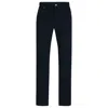 Hugo Boss Slim-fit Chinos In Stretch-cotton Gabardine In Black