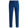 Hugo Boss Slim-fit Trousers In Stretch Cotton In Blue