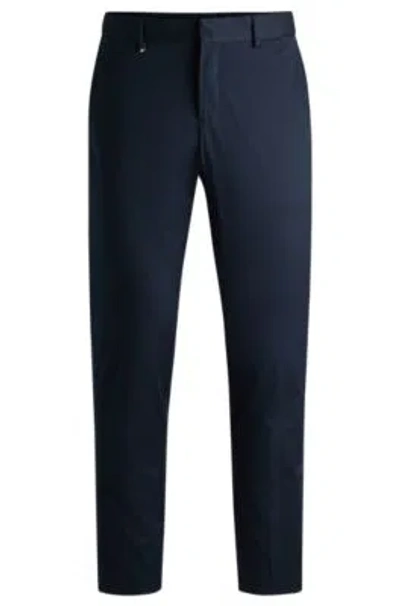 HUGO BOSS SLIM-FIT TROUSERS IN STRETCH COTTON