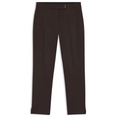 Hugo Boss Slim-fit Trousers In Stretch Jersey In Black