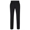 Hugo Boss Formal Trousers In Virgin-wool Serge In Grey