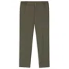 Hugo Boss Slim-fit Trousers In Wool Poplin In Green