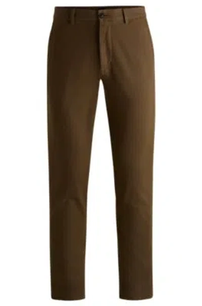 Hugo Boss Boss Slim Fit Pants In Green