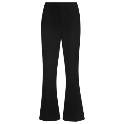 Hugo Boss Seam-detail Trousers In Black