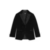 Hugo Boss Slim-fit Tuxedo Jacket In Cotton Velvet In Black