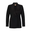Hugo Boss Slim-fit Tuxedo Jacket In Wool-blend Twill In Black