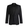 Hugo Boss Slim-fit Tuxedo Jacket In Wool In Blue