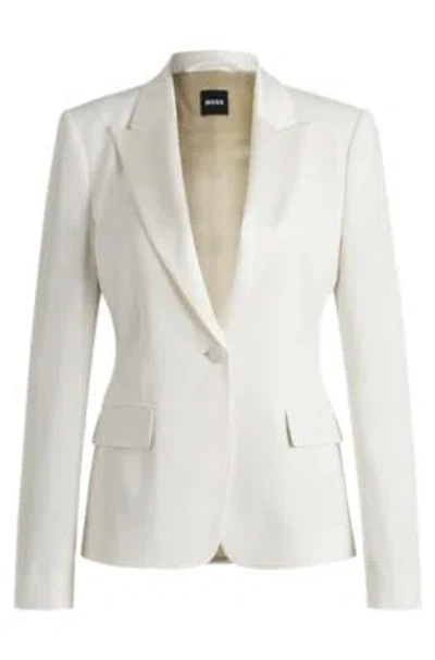 Hugo Boss Boss Jia Jacket In Soft Cream