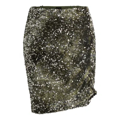 Hugo Boss Slim-fit Velour Mini Skirt With Gathered Details