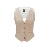 Hugo Boss Slim-fit Waistcoat With Cut-out Back In Multi