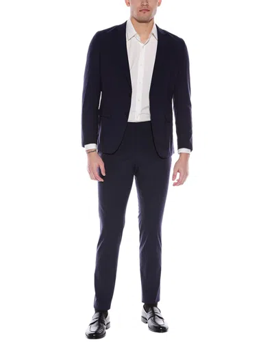 Hugo Boss Slim Fit Wool-blend Jacket In Blue