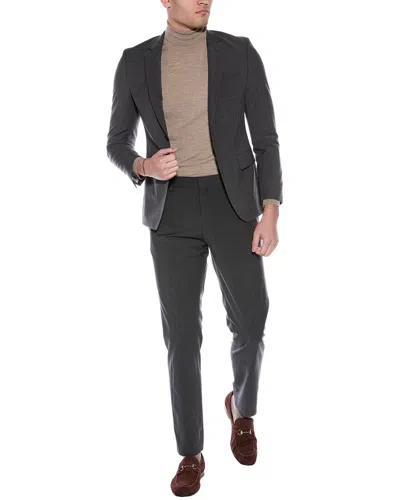Hugo Boss Slim Fit Wool-blend Jacket In Gray