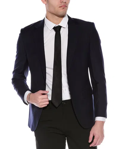 Hugo Boss Slim Fit Wool-blend Suit Jacket In Blue