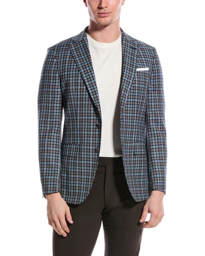 Hugo Boss Slim Fit Wool Sport Jacket In Blue