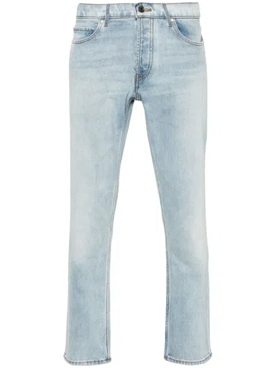Hugo Boss Slim-leg Cotton-blend Jeans In Blue