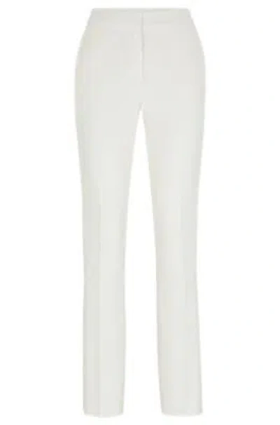 Hugo Boss Slim-leg Trousers In White