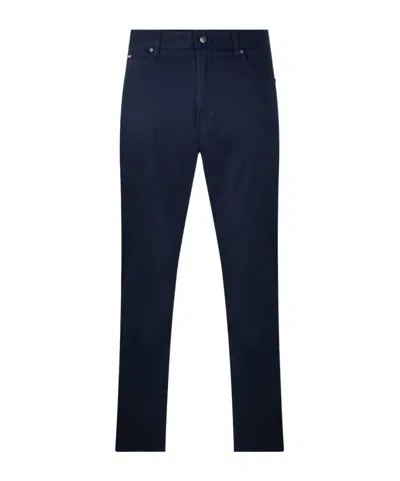 Hugo Boss Slimfit Casual Trousers In Blue