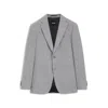 Hugo Boss Patterned Regular-fit Jacket In A Cotton Blend In Silver