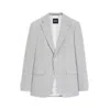 Hugo Boss Patterned Regular-fit Jacket In A Cotton Blend In Green