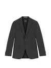 Hugo Boss Slim-fit Melange Jacket In Multi