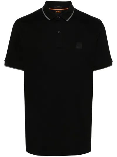 HUGO BOSS SLIM-FIT POLO SHIRT IN STRETCH-COTTON PIQUÉ