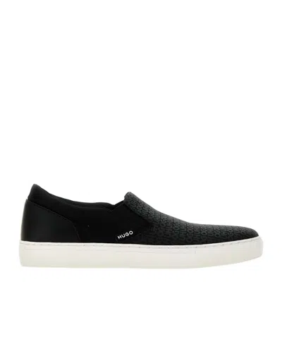 Hugo Boss Slip-on Sneakers In Black