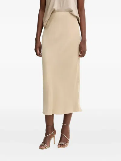 Hugo Boss Skirt Boss Woman Color Beige In Neutral