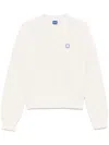 Hugo Boss Slogery Sweter In White