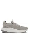 Hugo Boss Boss Sock Fabric Low-top Sneakers In Grey
