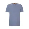 Hugo Boss Cotton-jersey T-shirt With Tonal Logo In Blue