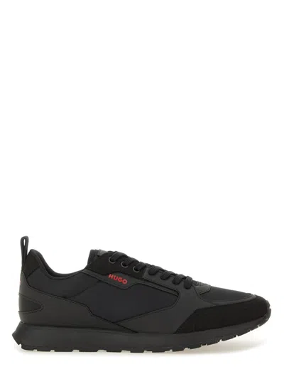 Hugo Boss Sneaker With Logo In Black
