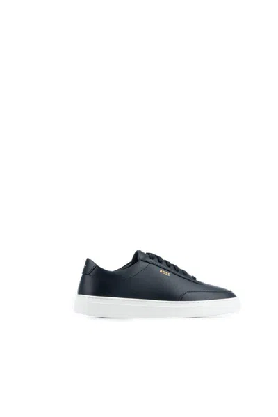 Hugo Boss Belwar Mens Trainers In Dark Blue 401