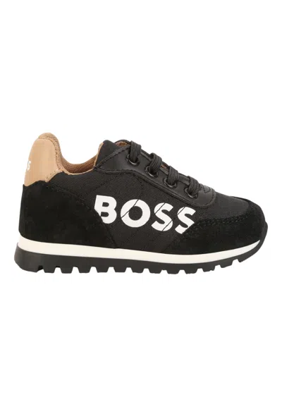Hugo Boss Kids' Sneakers Baby  In Black
