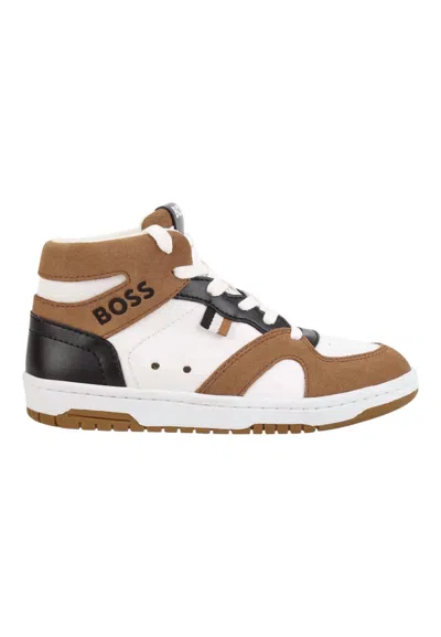 Hugo Boss Kids' Sneakers Baby  In Brown