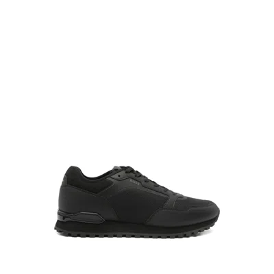 Hugo Boss Panelled Lace-up Sneakers In Multi