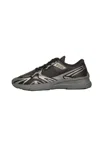 Hugo Boss Panelled Mesh Sneakers In Black