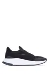 Hugo Boss Boss Sneaker Black Leather Man In Black