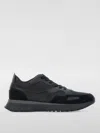 Hugo Boss Minimalist Black Low-top Sneakers With Smooth Finish In Black