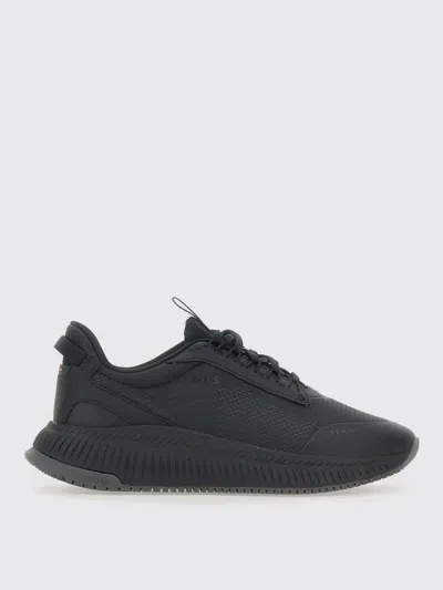 Hugo Boss Sneakers Boss In Mesh E Gomma In Gray