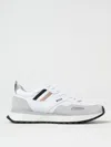 Hugo Boss White Runner Style Hybrid Sneakers With Eva Rubber Sole In White