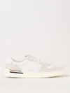 Hugo Boss Clint Mens Cupsole Lace-up Trainers In Leather And Suede C In White
