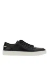 Hugo Boss Gary Lace-up Leather Sneakers In Black
