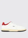 Hugo Boss Leather Sneaker With Contrast Heel Tab