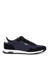 Hugo Boss Sneakers Open Blue Zayn Wash Effect In Blue