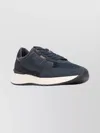 Hugo Boss Sneakers With Contrast Sole And Mesh Panels In Blue