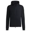 Hugo Boss Softshell Jacket With Knitted Details In Blue